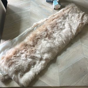 Faux fur shoulder wrap